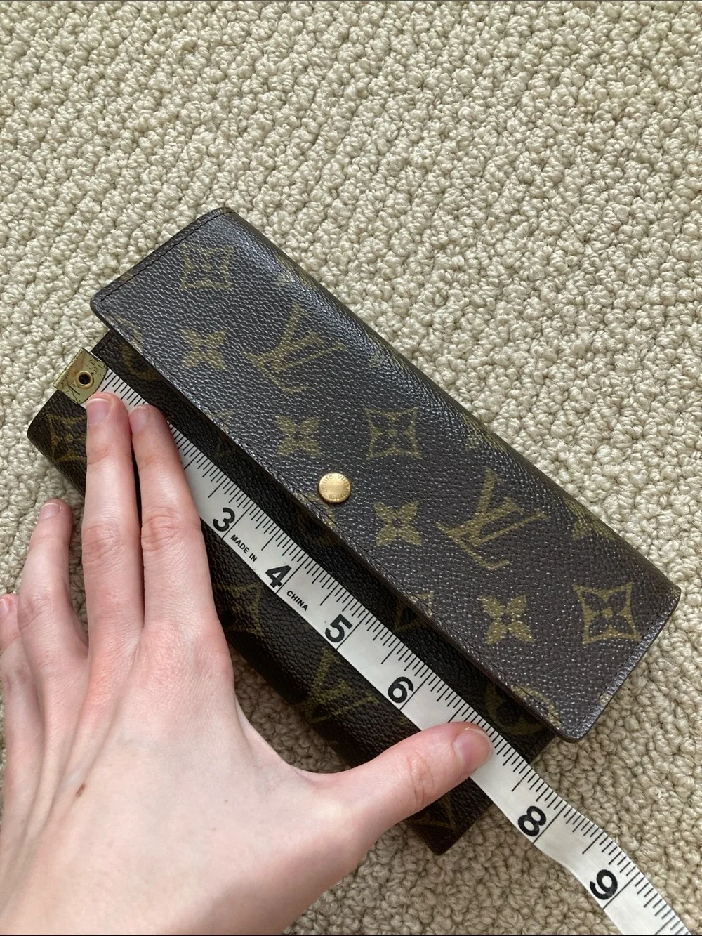 Louis Vuitton Monogram Leather Large Continental Wallet Brown EUC *No Snap - Picture 15 of 16